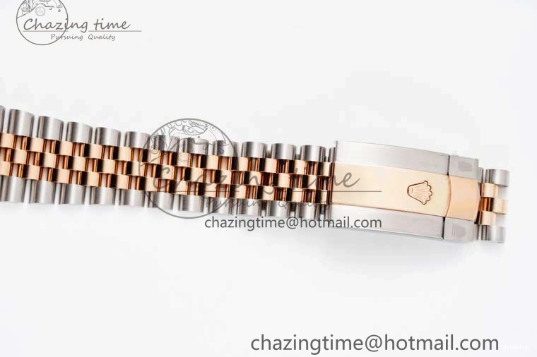 Jubilee Edition Dial VR3235 904L JDF RG V2 Steel Diamonds SS 41 RG Bracelet SS 1:1 Best DateJust Brown on 0828